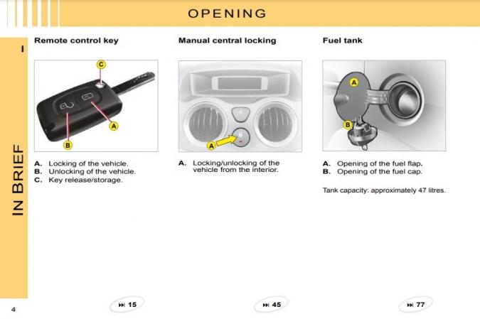 2011 Citroen C3 Owner's Manual
