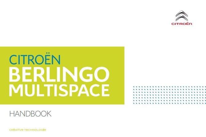 2012 Citroen Berlingo Owner's Manual