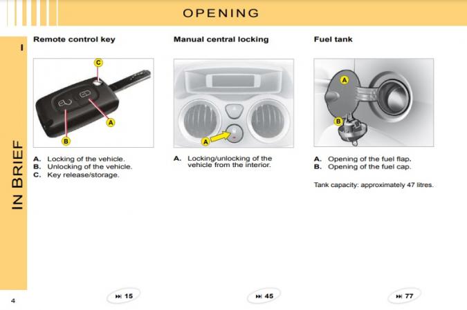 2016 Citroen C3 Owner's Manual