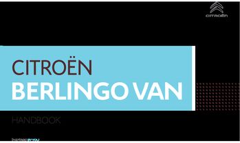 2021 CitroÃ«n Berlingo Van Owner's Manual